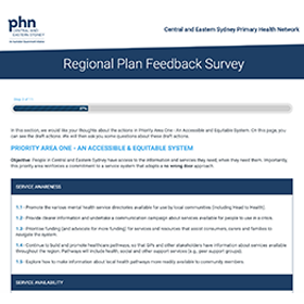 Regional Plan Feedback Survey